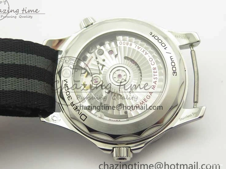 0324 2018 Seamaster Diver 300M VSF Best Edition Black Ceramic Dial on Black Gray Nato Strap A Unique 8057